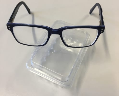 Brille Blau